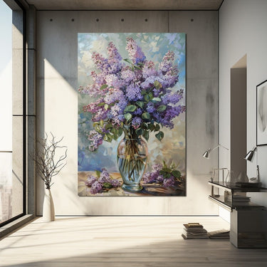 Bouquet De Lilas En Peinture